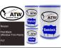 Preview: Nissan, Flat Black (Window Trim Paint), FLT: 500ml Lackdose + 500ml Klarlack + 250ml Härter - Set, von ATW Autoteile West.